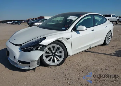 2021 Tesla Model 3 Standard Range Plus Rear-Wheel Drive from USA, damaged, VIN 5YJ3E1EA9MF075616